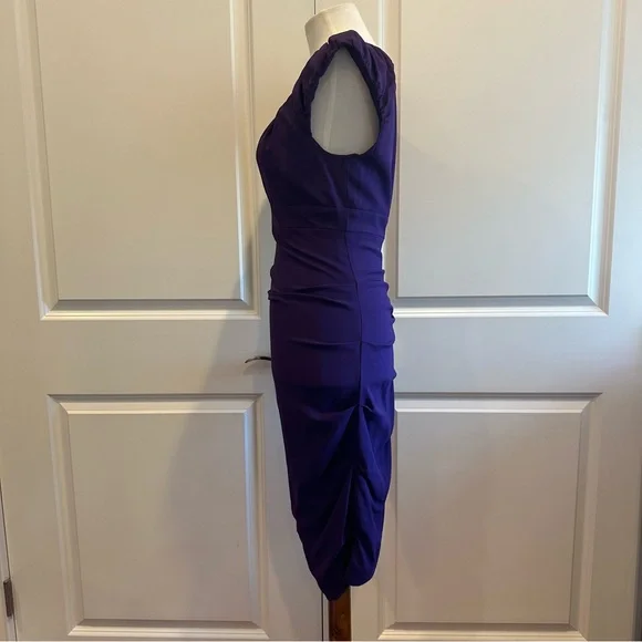 NICOLE MILLER Collection Purple Cocktail Dress - Picture 3 of 8